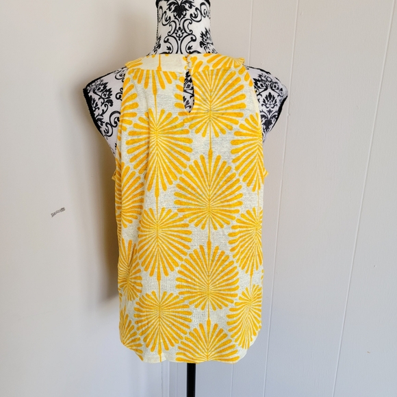 Joie Sunburst Yellow 100% Linen Tank Top - Picture 2 of 3